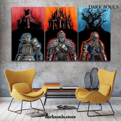 3 Piece Dark Souls Iii Kinight Wall Art