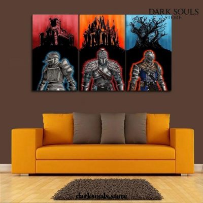 3 Piece Dark Souls Iii Kinight Wall Art