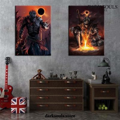 3 Piece Dark Souls Iii Warrior 3D Wall Art