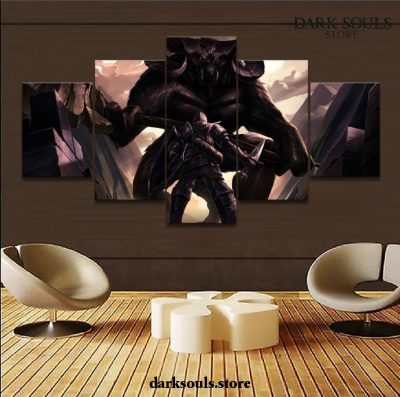 5 Pieces Dark Souls Taurus Demon Canvas Wall Art