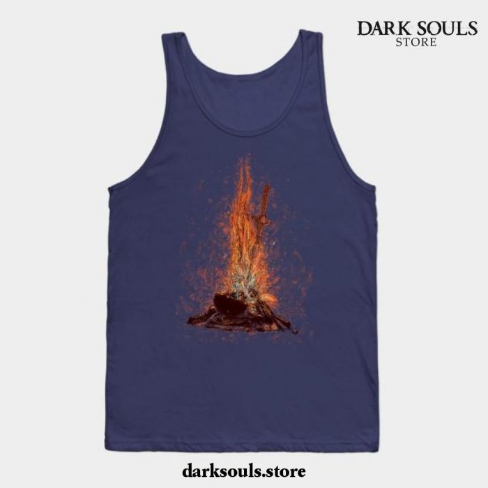 Bonfire Of Souls Tank Top Navy Blue / S