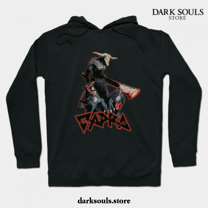 Capra Demon Unofficial Dark Souls Metal Band Tee Hoodie Black / S