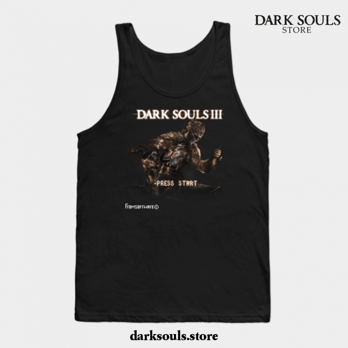 Dark Souls 3 Retro Game Tank Top Black / S