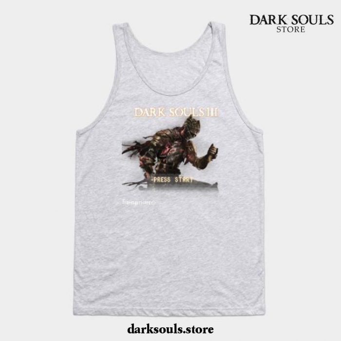 Dark Souls 3 Retro Game Tank Top Gray / S