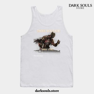 Dark Souls 3 Retro Game Tank Top White / S