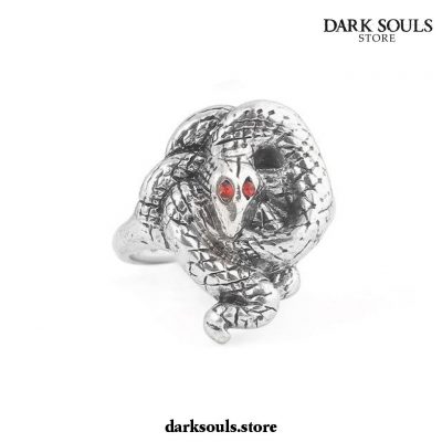 Dark Souls 3 Vintage Alloy Snake Cat Shape Metal Rings 12 / 2