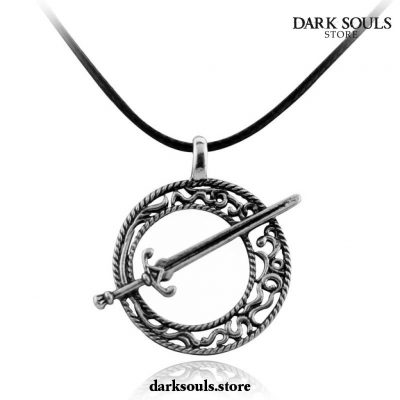 Dark Souls Iii Blade Of The Moon Pendant Covenant Sword Necklaces Leather