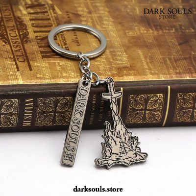 Dark Souls Iii Keychain - Bonfire Logo Pendants