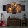 Fantasy 5 Pieces Dark Souls Knight Canvas Wall Art