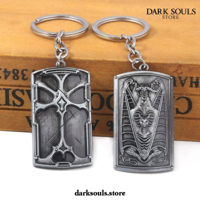 New Dark Souls Keychain - Shield Sword Pendant Metal