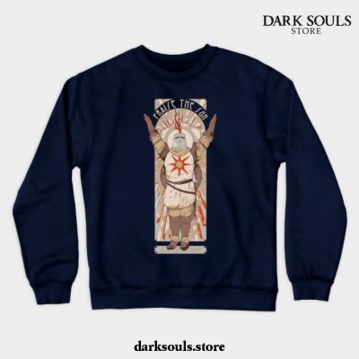 Praise The Sun Crewneck Sweatshirt Navy Blue / S