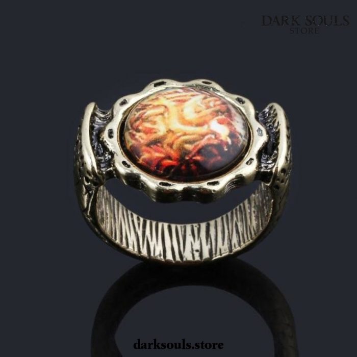 Vintage Dark Souls Devourer Of Gods Aldrich Ring 10 / Gold