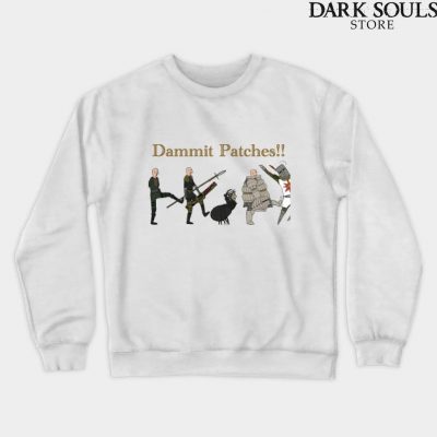 Damn It Patches Dark Souls Sweatshirt White / S