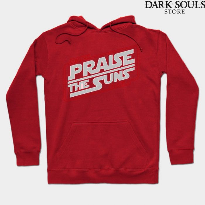 Dark Souls: Praise The Suns Hoodie Red / S