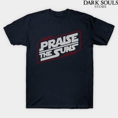 Dark Souls: Praise The Suns T-Shirt Navy Blue / S