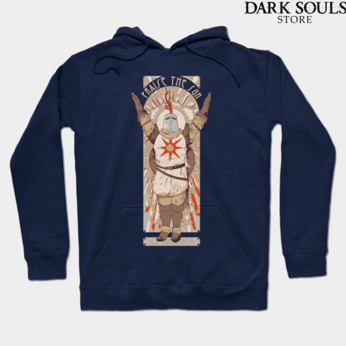 Praise The Sun Hoodie Navy Blue / S