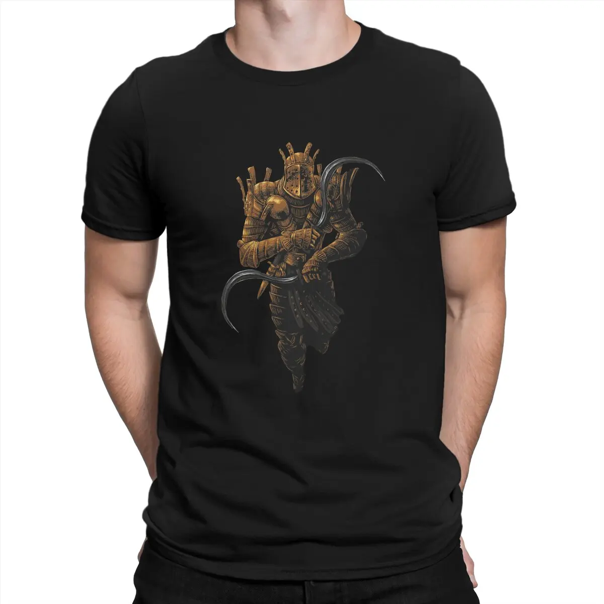 DARK SOULS Creative for Men Lautrec of Carim Machete Round Collar Pure Cotton T Shirt Distinctive - Dark Souls Store